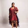 MAROON DRAWSTRING CAPE