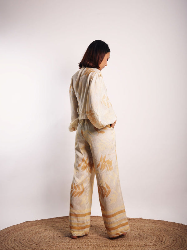 ICE TAN FOLIAGE ECO CROP SHIRTS