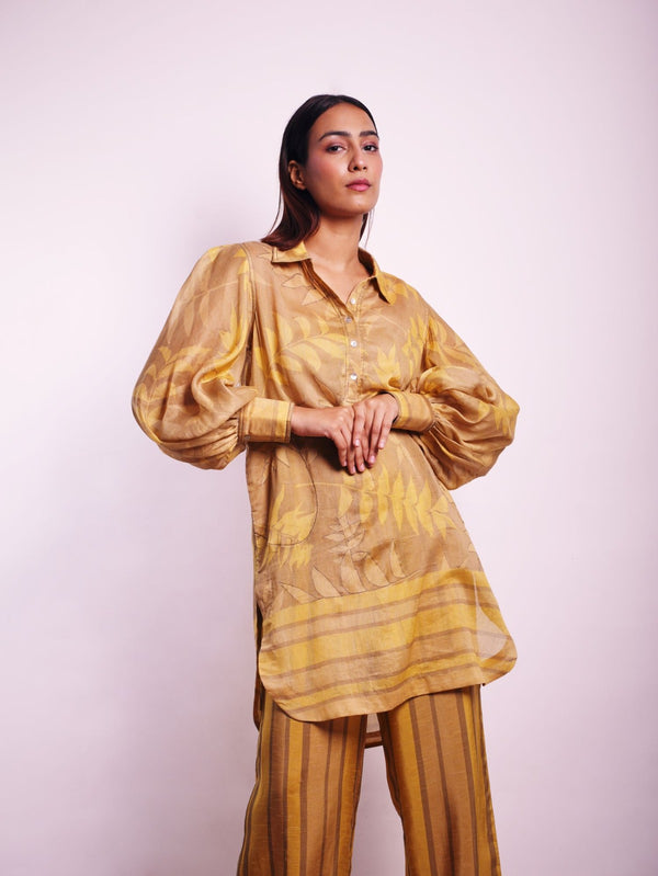 FOLIAGE KURTA OG ECO PRINT