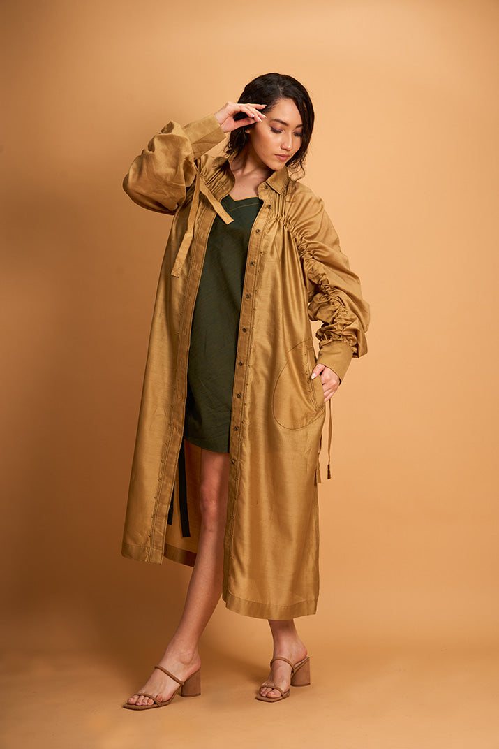 OLIVE LONG ROBE