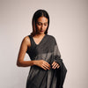 DENIM MAZE SAREE GREY