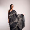 DENIM MAZE SAREE GREY