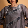 GREY LADDER KURTA