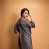 GREY LADDER KURTA