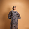 GREY LADDER KURTA