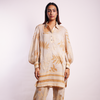 FOLIAGE KURTA N PANT ICE TAN