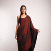 DENIM MAZE SAREE BROWN