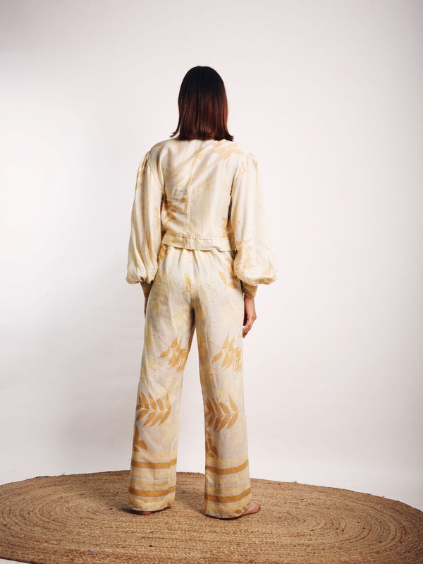 ICE TAN FOLIAGE ECO CROP SHIRTS