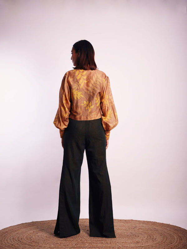 BROWN FOLIAGE ECO CROP SHIRTS