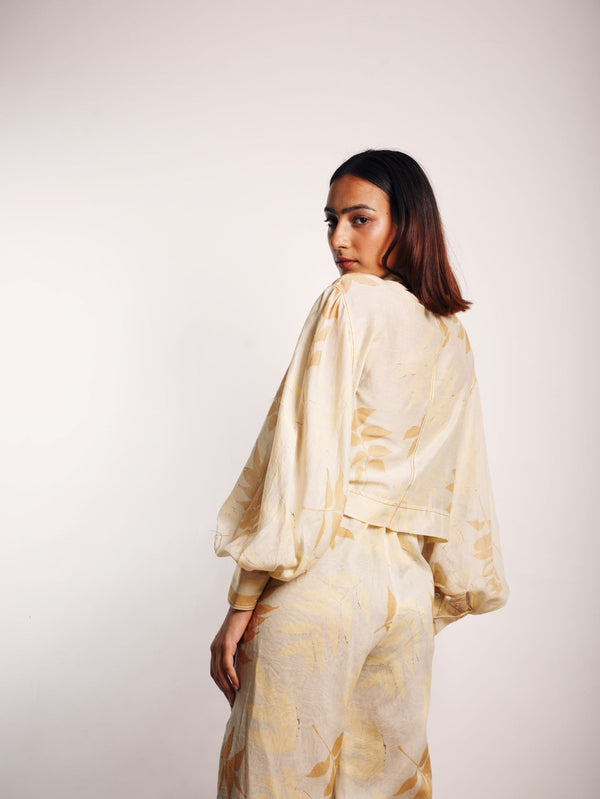 ICE TAN FOLIAGE ECO CROP SHIRTS