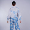 FOLIAGE SHIRT AND PANTS (BLUE,WHITE)