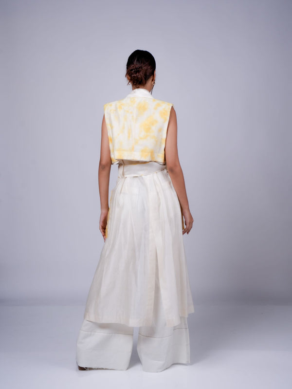 SUMMER TRENCH TIE DYE YELLOW