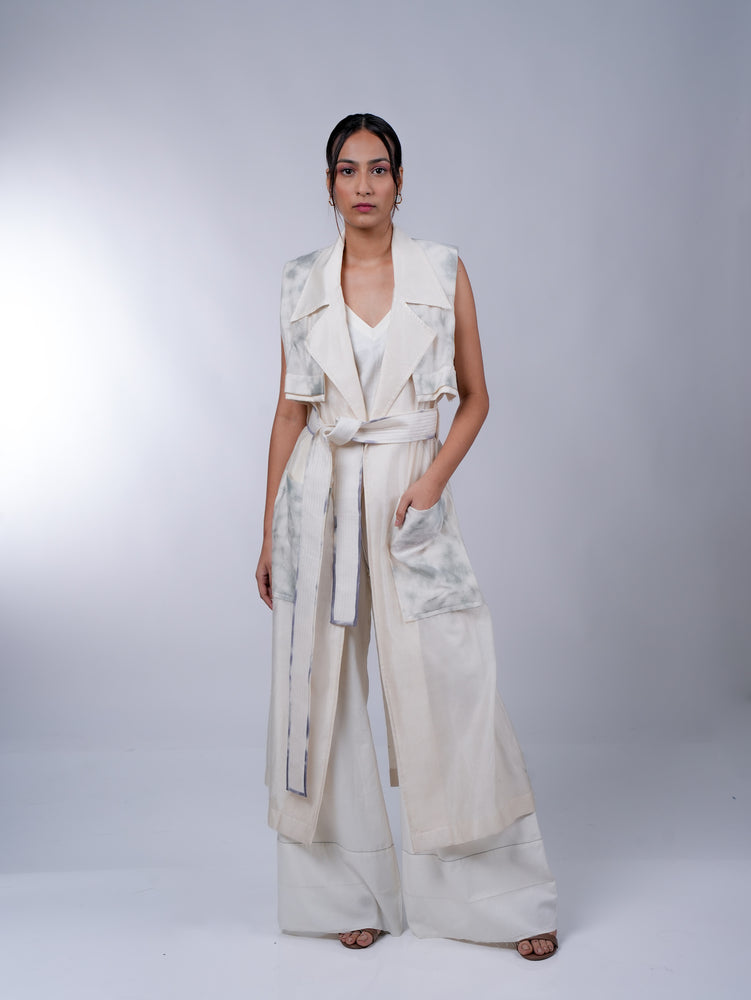 SUMMER TRENCH TIE DYE GREY