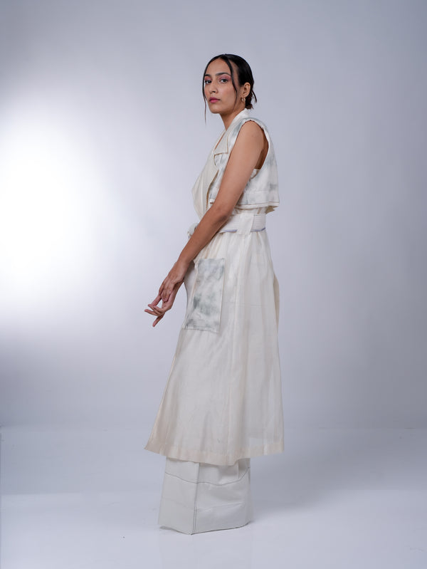 SUMMER TRENCH TIE DYE GREY