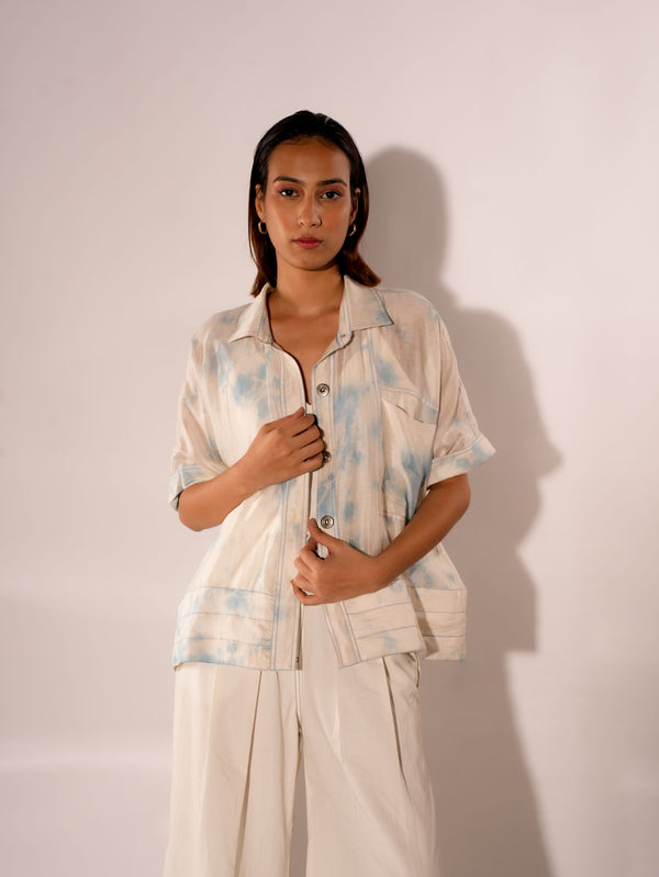 INVERTED U SHIRT TIE DYE