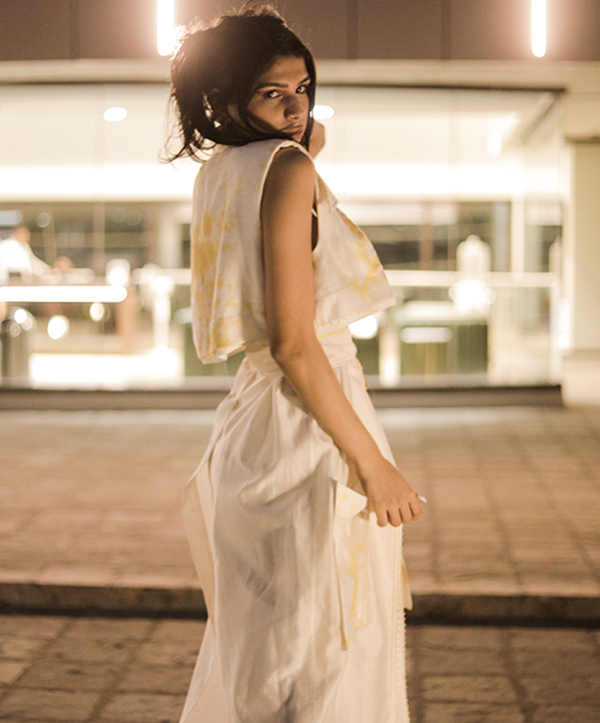 SUMMER TRENCH TIE DYE YELLOW