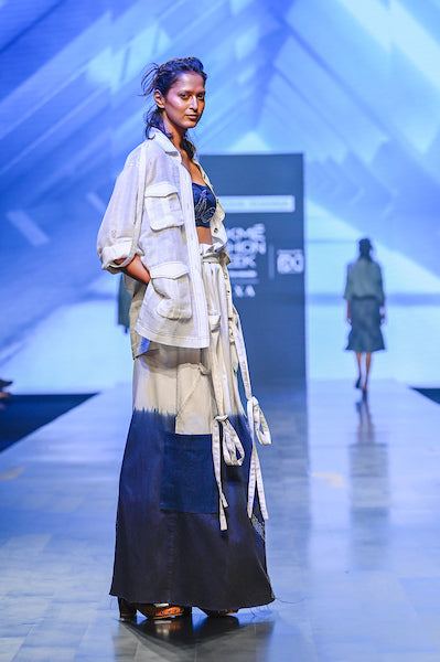 DIP DYE SKIRT OMBRÉ