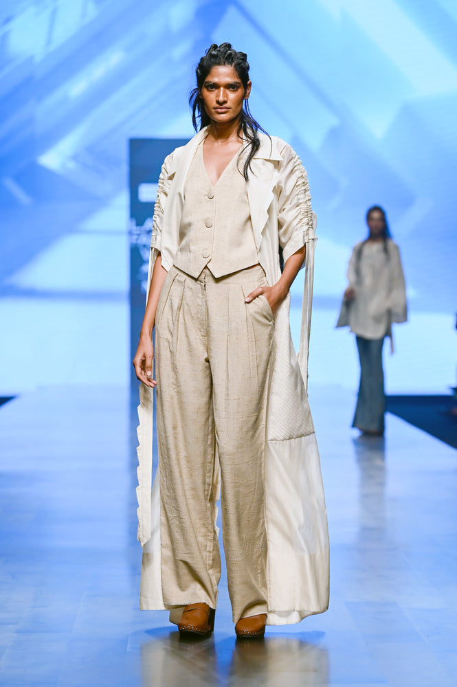 Handloom Waistcoat and Trousers Set