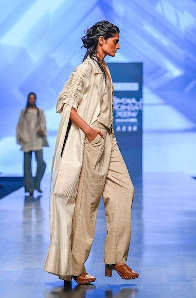 Handloom Waistcoat and Trousers Set