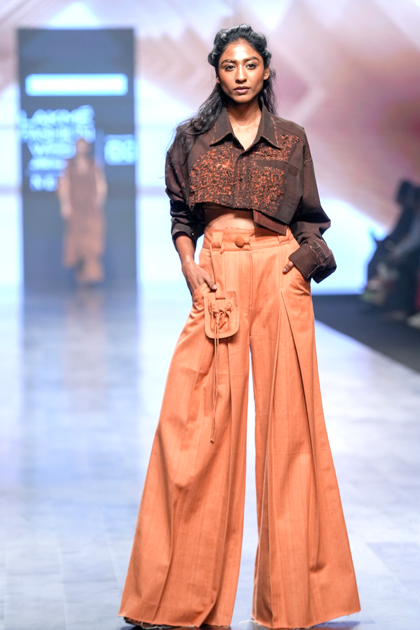 RUBIA POUCH PANTS ORANGE