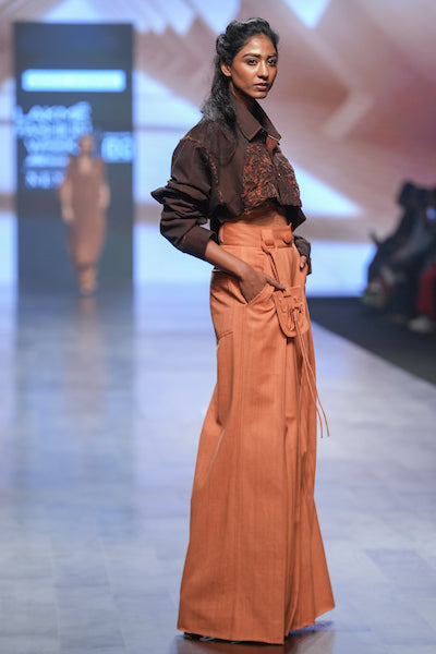 RUBIA POUCH PANTS ORANGE