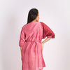 MAROON PLEAT DRESS