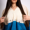 TURQ-WHITE BUBBLEDRESS