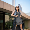 GREY DENIM TRENCH WITH DENIM SLIP