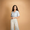 Mist Blue Chanderi Co-ord Set