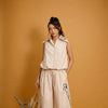 Ivory Embroidered Poplin Co-ord Set
