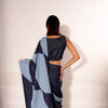 DENIM MAZE SAREE BLUE